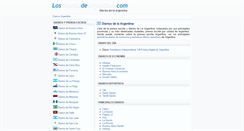 Desktop Screenshot of losdiariosargentina.com