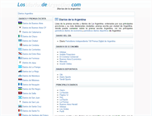 Tablet Screenshot of losdiariosargentina.com